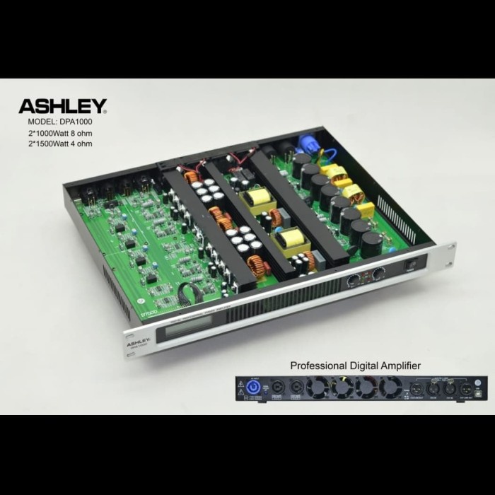POWER AMPLIFIER ASHLEY DPA 1000 DPA1000 2 X 1000 WATT ( ORIGINAL )