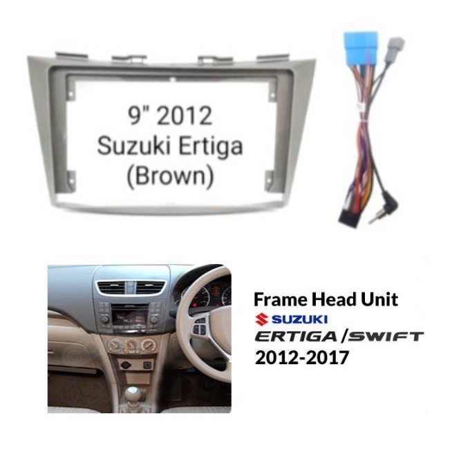 Terlaris Frame Panel Headunit 2 Din 9 Inch Suzuki Ertiga Swift 2012+