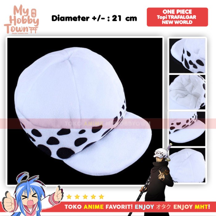 Topi One Piece Trafaar Law New World