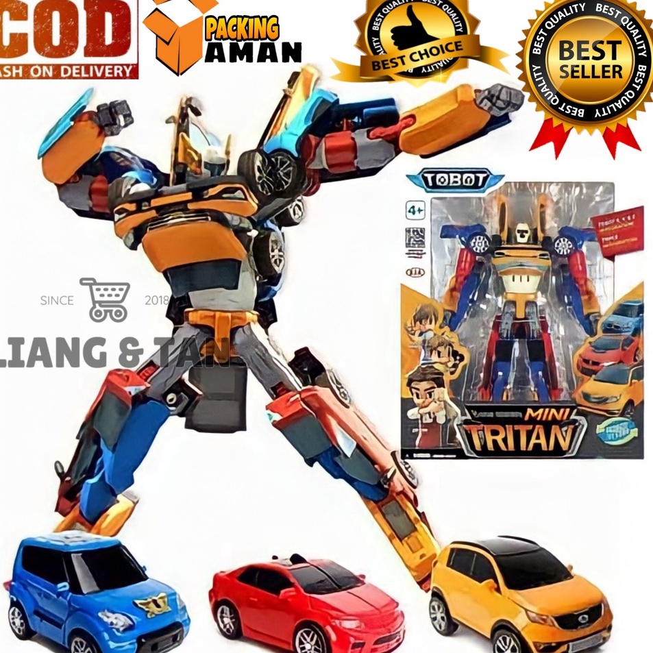 ➷Hjh ( BISA COD ) PROMO Mainan Anak Robot 3in1 UK 28CM Mainan Mobil Mobilan Bisa Rubah Jadi Robot Be