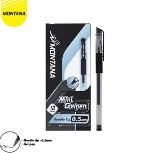 

Terlaku... 12 PCS / 1 LUSIN BALLPOINT MINI - GEL PEN MONTANA