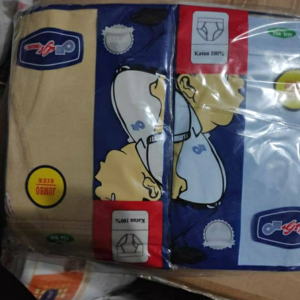 Sudah READY.. CELANA DALAM GT MAN JUMBO SIZE WARNA DAN PUTIH , CD GT MAN UKURAN BESAR / CD  GT MAN J