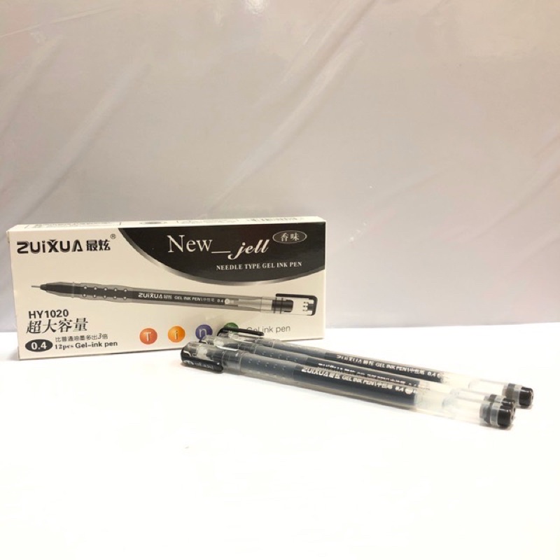 

LE2 [1 PACK=12PCS] PROMO PULPEN GEL ZUIXUA NEW JELL - PULPEN GEL MURAH 0,4MM OQM