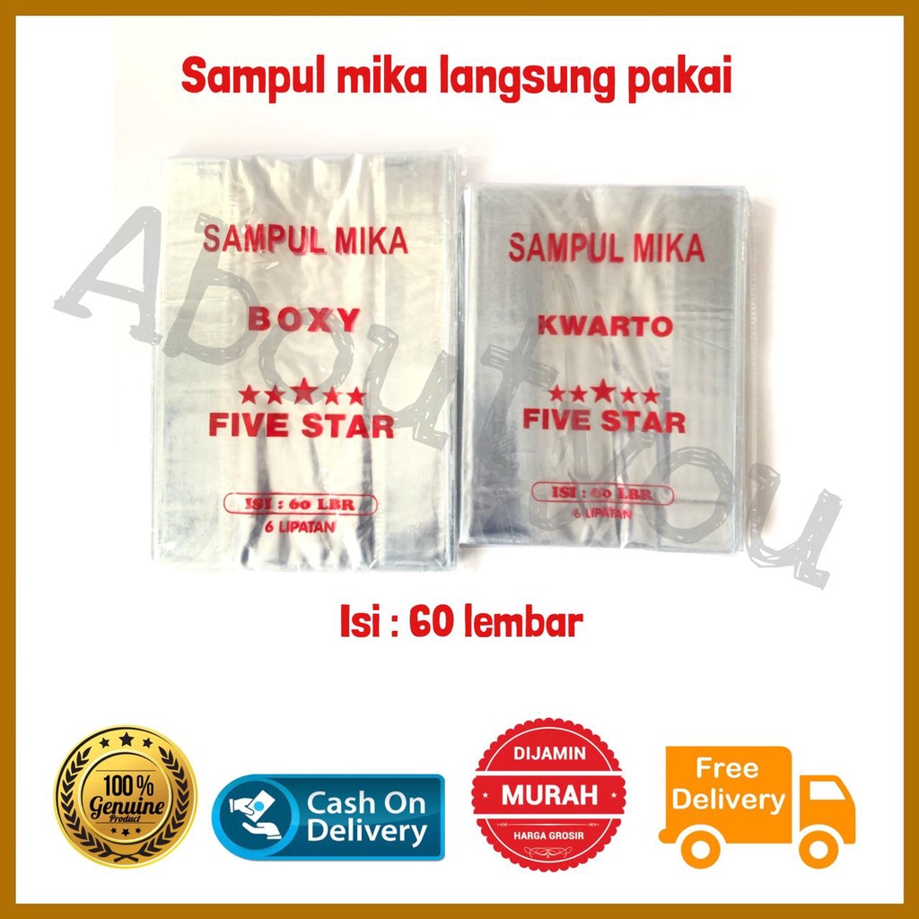 

EG3 SAMPUL MIKA BENING BOXY SAMPUL BUKU PLASTIK BESAR BIGBOSS CAMPUS 10PCS SAMPUL JADI SIAP PAKAI