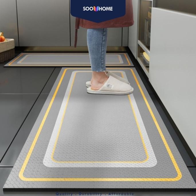 Keset Kaki Dapur Jumbo 2 PCS Kitchen Mat Set Alas Anti Slip Premium