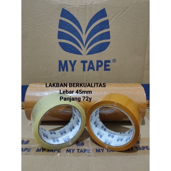 

Lakban Berkualitas Ukuran 48mmx72y Bening Coklat