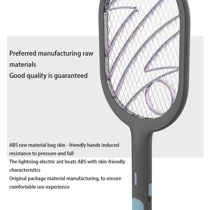 Habe Raket Nyamuk Uv Multifungsi Standing Mosquito Trap Swatter