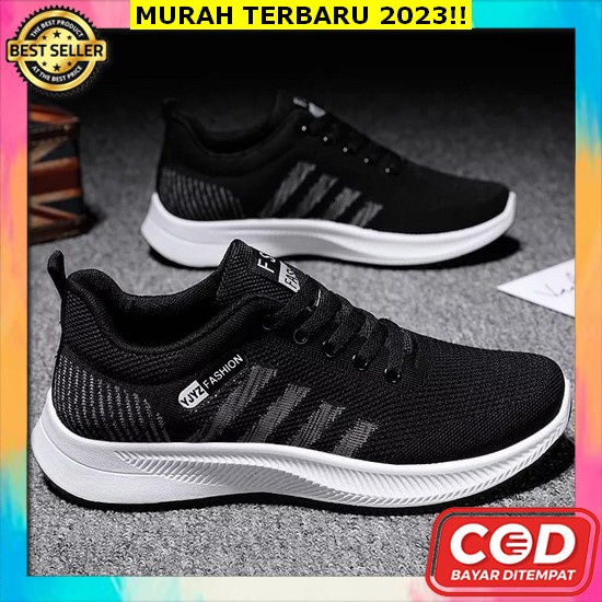Swpatu Pria Dewasa Snekers Cowok Putih Kerja Running Sneakers Import Sepatu Sneakers Pria Hitam Srpa