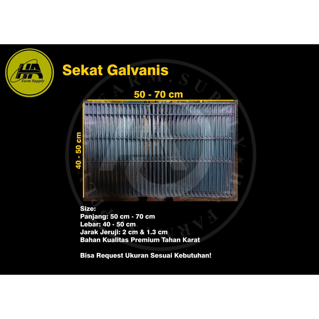 Lembaran Sekat/ Penyekat Galvanis All Size (Custom)
