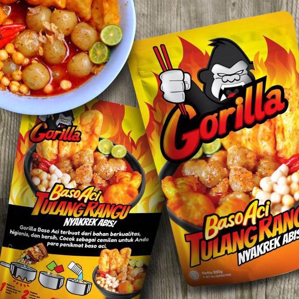 

MVBJ9770 (C6369] Gorilla Boci Baso Aci Geledek dan Gorila Bakso Aci Tulang Rangu