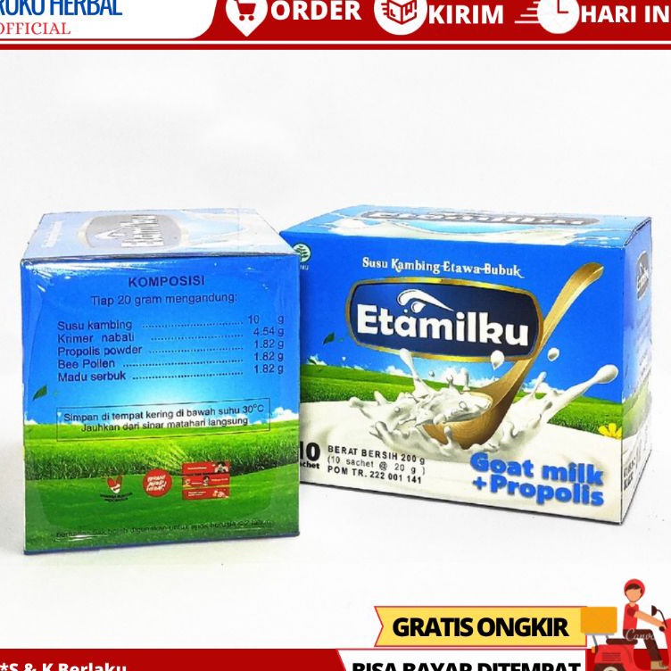 

➝↑❁⁂ Susu Kambing Etawa Plus Propolis Propolis Asli Original POM / BPOM Bayar Di Tempat