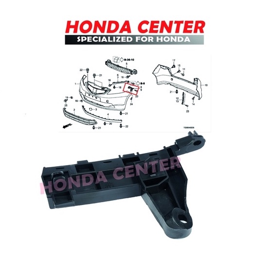 ★★★ js bracket bumper depan breket bumper depan  jazz S rs ge8 2008 2009 2010 2011 2012 2013 2014 Se