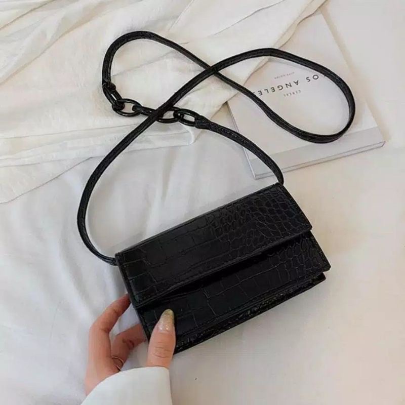 ATC - Spencer Slingbag - Tas Mini Croco - Tas Selempang Wanita