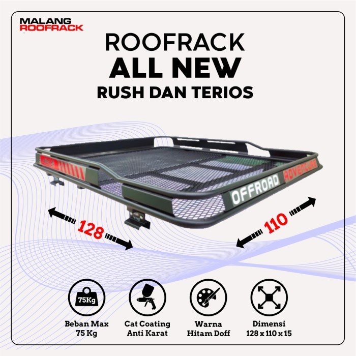 Promo Terbatas Rak Cargo Roofrack Rak Atas Mobil All New Rush All
