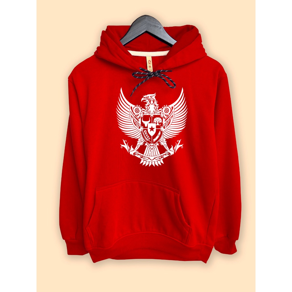 Jaket Hoodie Premium CAMOE Garuda Indonesia Batik HUT RI Pancasila