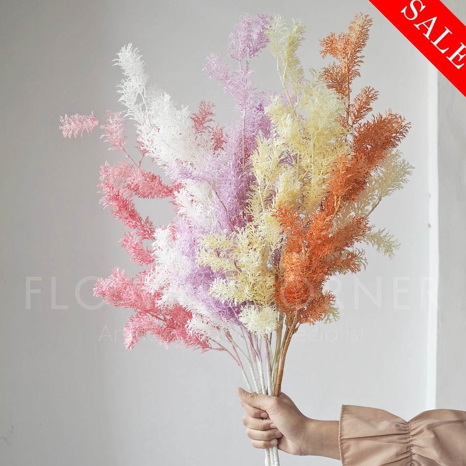 Laris MPa Bunga Artificial Asparagus Cemara / Smoke Bush (B20069) ✮ ✽ _