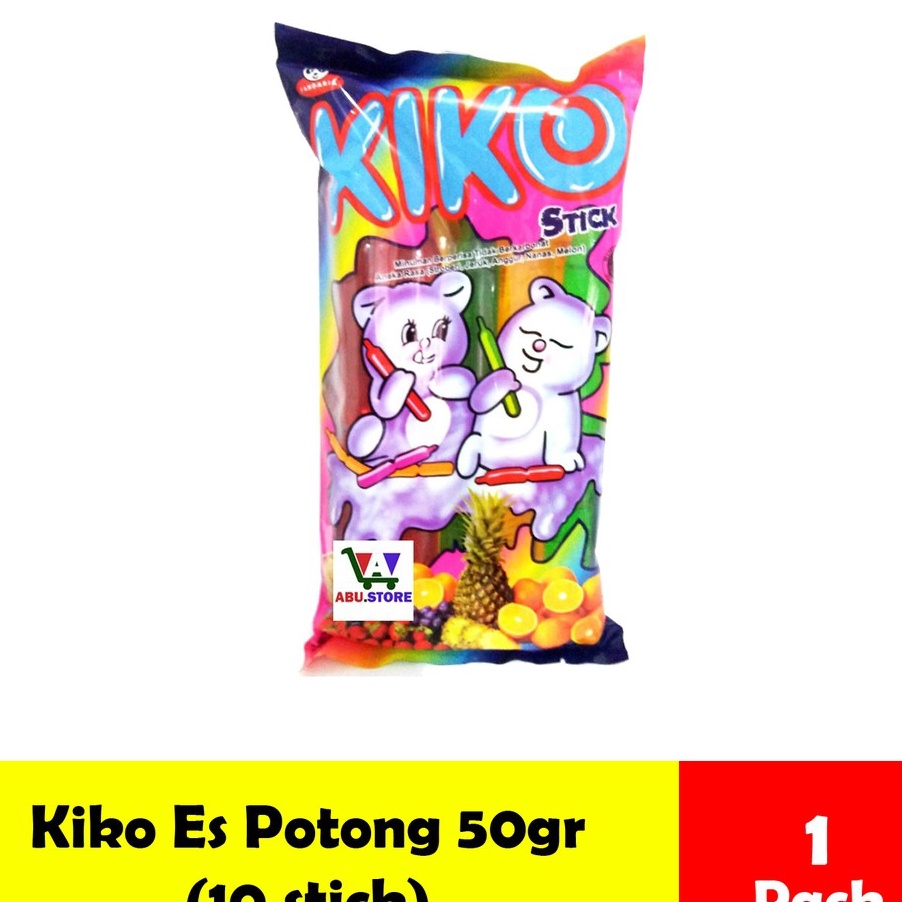 

≋ XV 9926 Kiko Ice Stik Potong rasa buah 50ml isi 10pcs Stick 【Penjualan Terbaik】✅COD ࿐