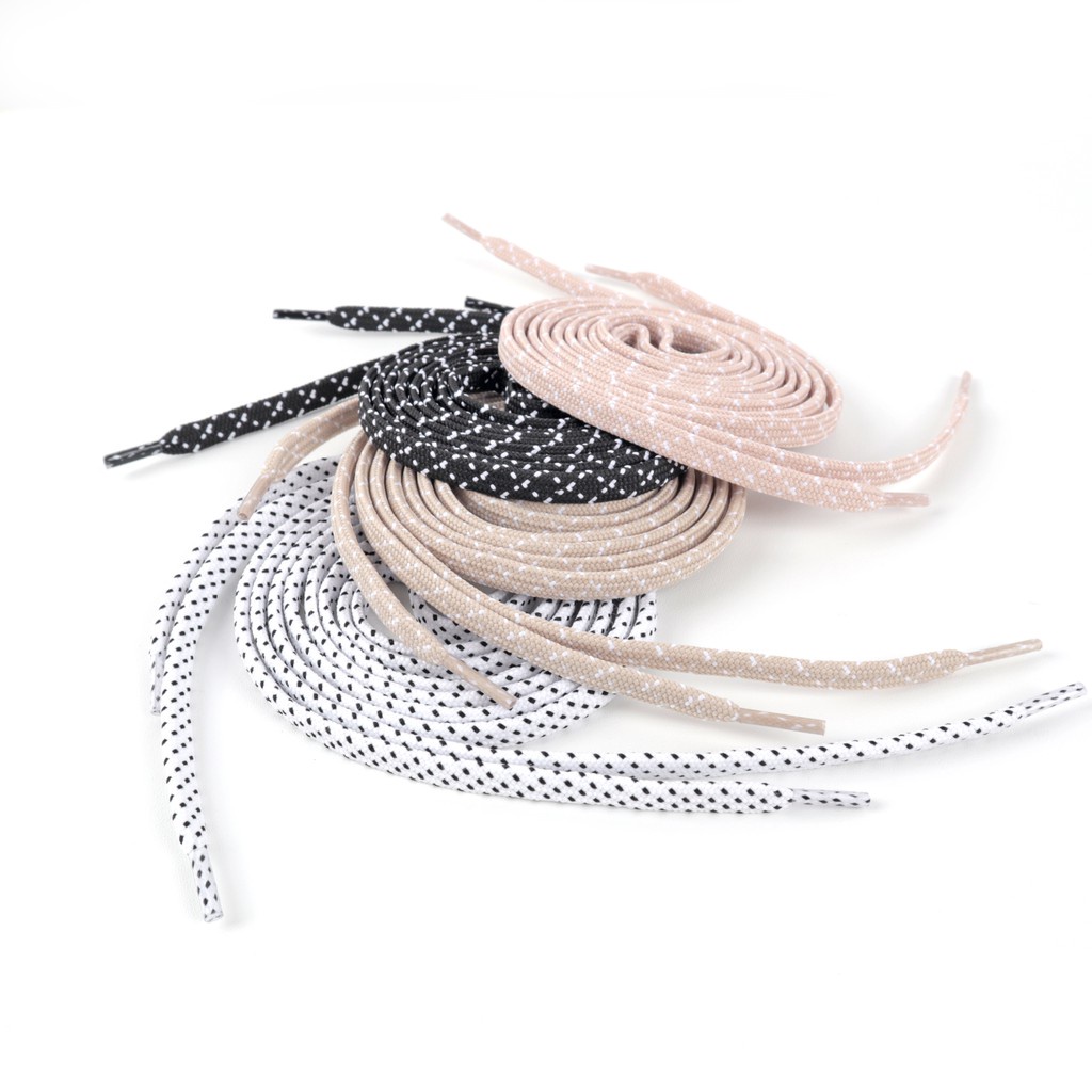 ELIRA - Sepasang Tali Sepatu Bintik Pipih