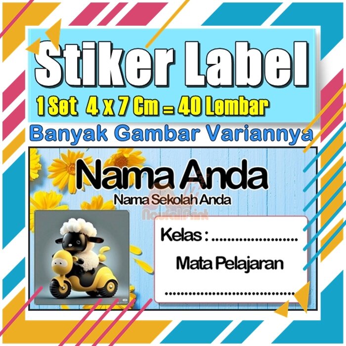 

Stiker Label Nama Buku Pelajaran Anak Karakter Hewan Lucu Cute Murah Sticker Kecil Banyak 20 Lembar Anime Vol-255