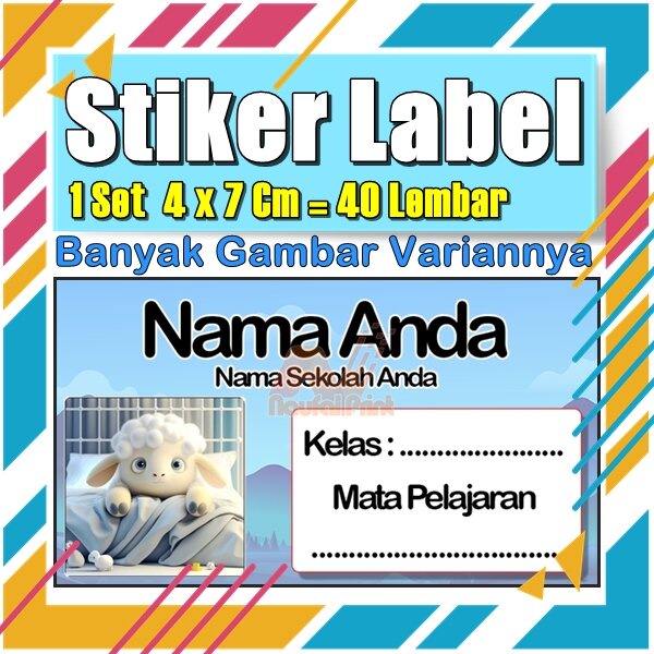 

Stiker Label Nama Buku Pelajaran Anak Karakter Hewan Lucu Cute Murah Sticker Kecil Banyak 20 Lembar Anime Vol-441