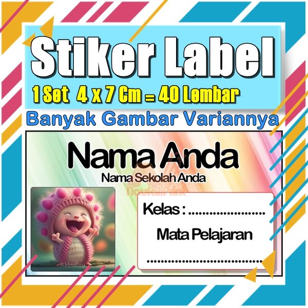 

Stiker Label Nama Buku Pelajaran Anak Karakter Hewan Lucu Cute Murah Sticker Kecil Banyak 20 Lembar Anime Vol-466
