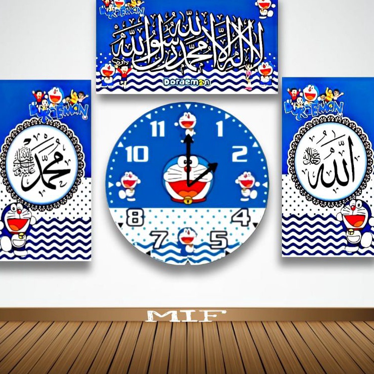 Bestseller jam dinding kaligrafi karakter / jam dinding karakter minimalis / jam dinding kaligrafi A