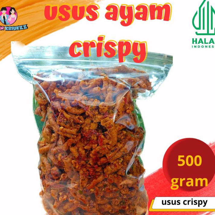 

➪➽✳✧ [ PROMO ] USUS AYAM CRISPY PEDAS JERUK 500 GRAM / USUS AYAM CRISPY ORIGINAL 500 GRAM Ready Stok