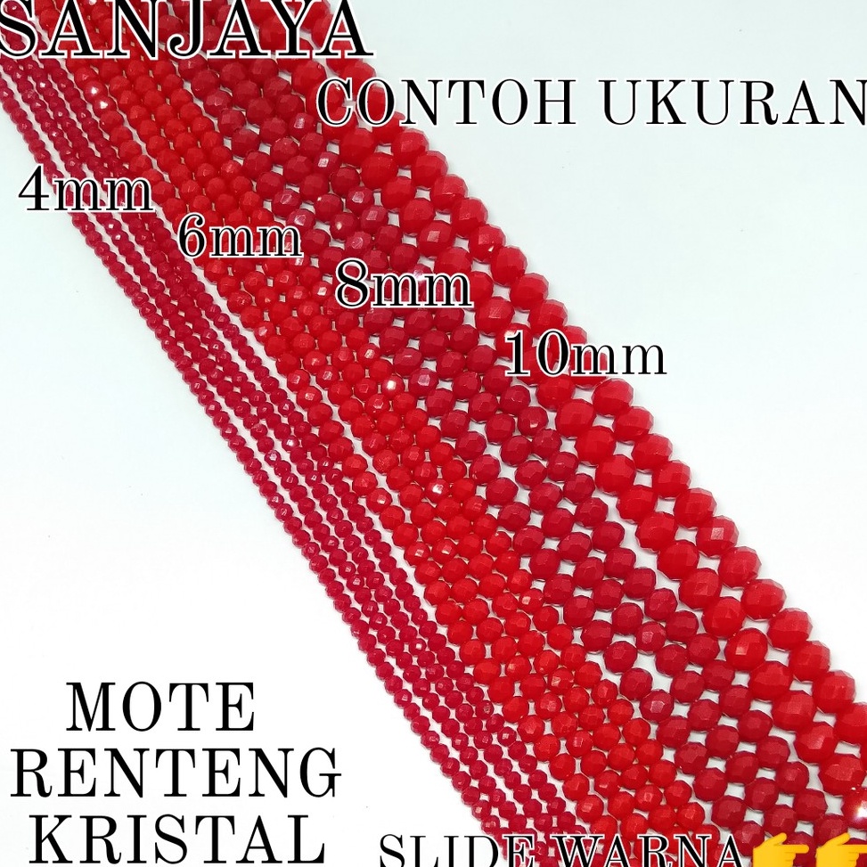 TREND TERBARU (PART 2) MANIK KRISTAL BAKPAU CEKO 6MM / MANIK BAKPAU / MANIK GEPENG / MANIK KRISTAL /