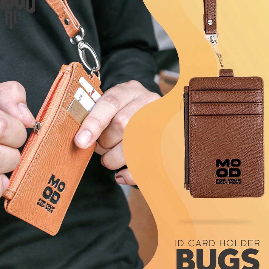 

XZDC2617 sCODs ID CARD HOLDER NAME TAG - BUGS POCKET by MOOD ADVENTURE