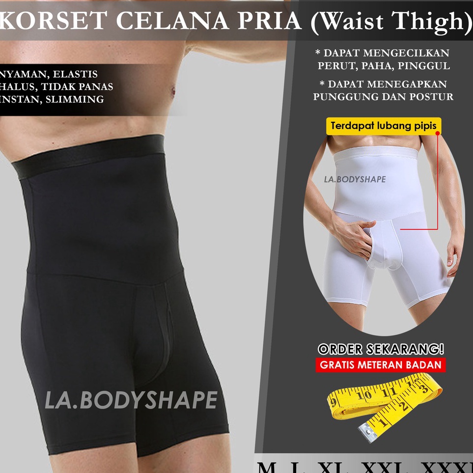 WPKODE80 Korset celana pria / korset pelangsing perut dan paha waist thigh / korset celana paha cowo