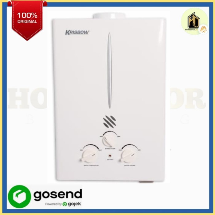 Krisbow Pemanas Air Gas Kgh-6w / pemanas air mandi / water heater gas