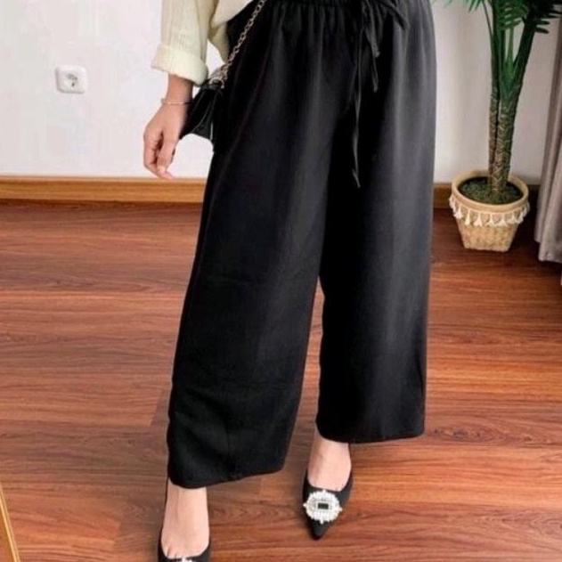 GRG Celana Kulot Crinkle Celana Panjang Wanita Pakaian Panjang Wanita Jumbo Kulot Jumbo Kulot Aitflo