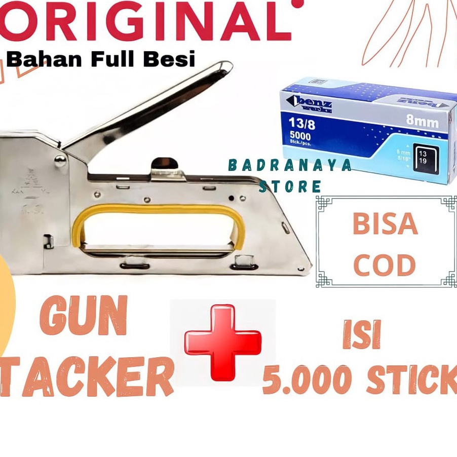 

Ð VII 72102 Stapler Tembak Dan Isinya yang cocok Guntacker dan isi guntacker yang cocok Steples + ISI Guntacker ♠ 亗