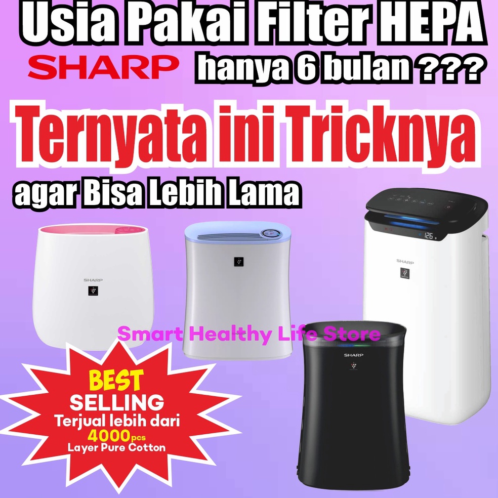 5.5 FLASH SALE Layer HEPA Pure Cotton Filter Air Purifier SHARP DAIKIN Ukuran Custom