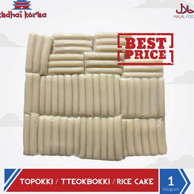 

VSMK6637 (C6369] Toppoki Tteokbokki Tteopokki Topokki Ricecake Instan Halal 1000gr 1kg Kedhai Korea