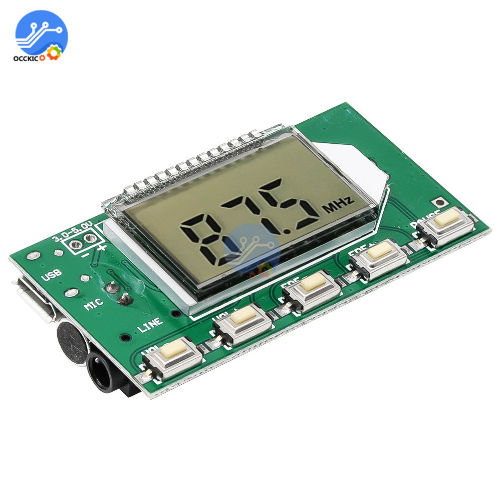 ✅&FM Transmitter Module 7MHz-108MHz DC 3-5V Audio Radio  Wireless Receiver Microphone Stereo FM Tran