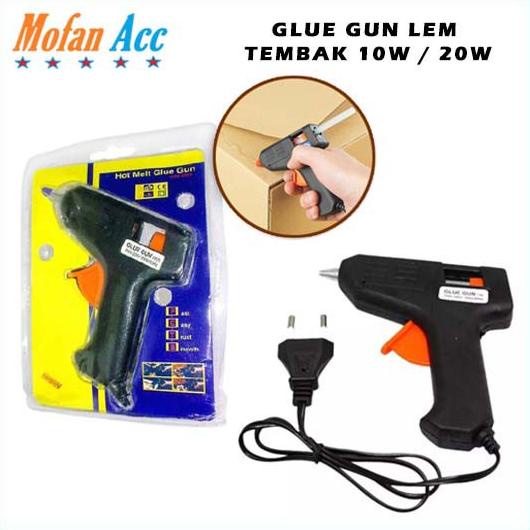 

Promo Hot Melt Glue Gun 10 Watt Lem Tembak Pistol Mini 10W 20W Alat Lem Stick Kerajinan Tangan Pita Kain