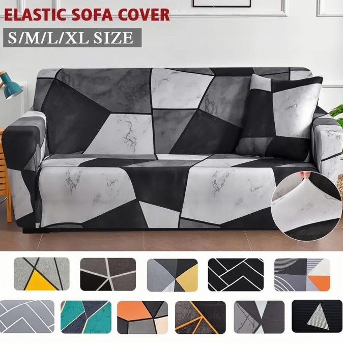 Cover Kursi Sofa Elastis Sarung Sofa Bed Kursi 1 2 3 Seater Dudukan