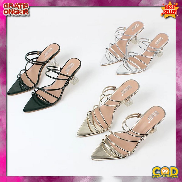 Hek Sedang Termurah Sendal Heals Waita Sandal Rsmaja Korea Style Highel Korean Cewek Cesual Hak Jinj