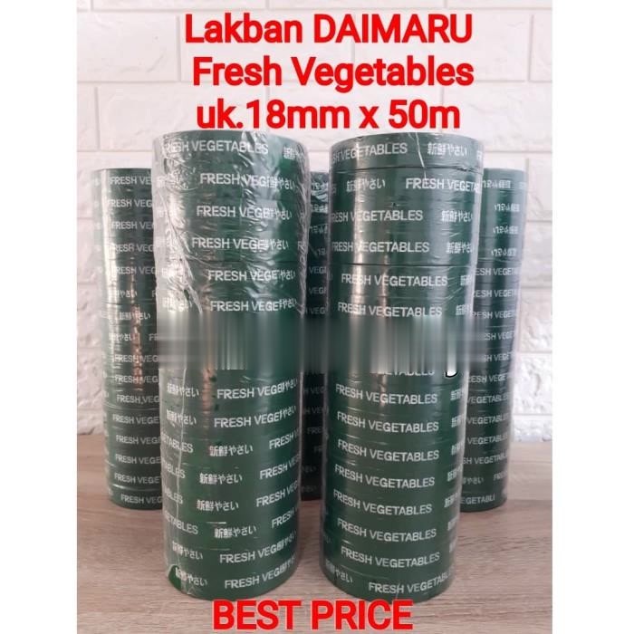 

Lakban Fresh Vegetables Isolasi Sayur Daimaru uk 18mm x 50 meter