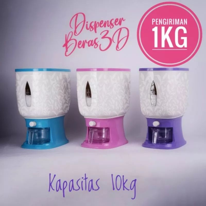 Dispenser Beras 10 Kg Wadah Beras 10 Kg