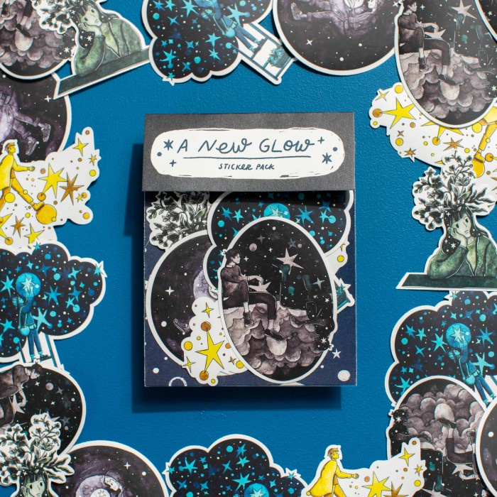 

A New Glow: Sticker Set, Matte Waterproof Vinyl Sticker