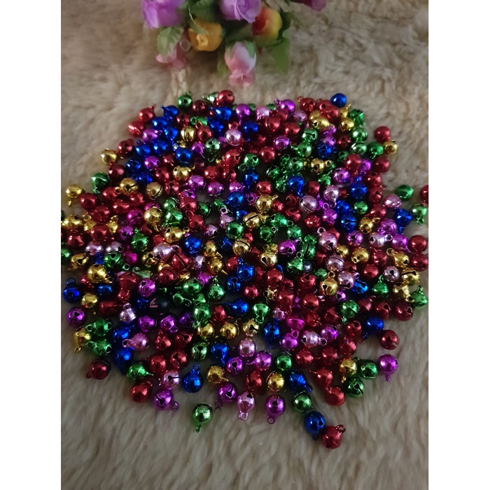 

PROMO Lonceng 16mm isi 100 Mix Warna - Klintingan 16mm - Kerincing Bulat