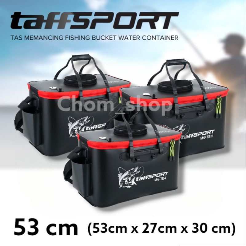 tas pancing 53cm/box umpan/box umpan pancing/box lipat pancing/kotak umpan udang idup/pancing