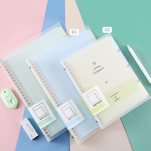 

8.8 Binder B5 26 Ring Polos Bening Dan Binder A5 Atau Binder Transparan Wengu Plastik Tebal Grosir !!