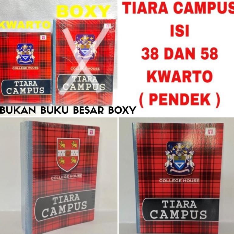 

8.8 [Big Sale] Ctshopid Buku Tulis Kwarto Tiara Campus Kecil Merah Isi 58 Lembar 1 Pak Isi 10 Buku New !!