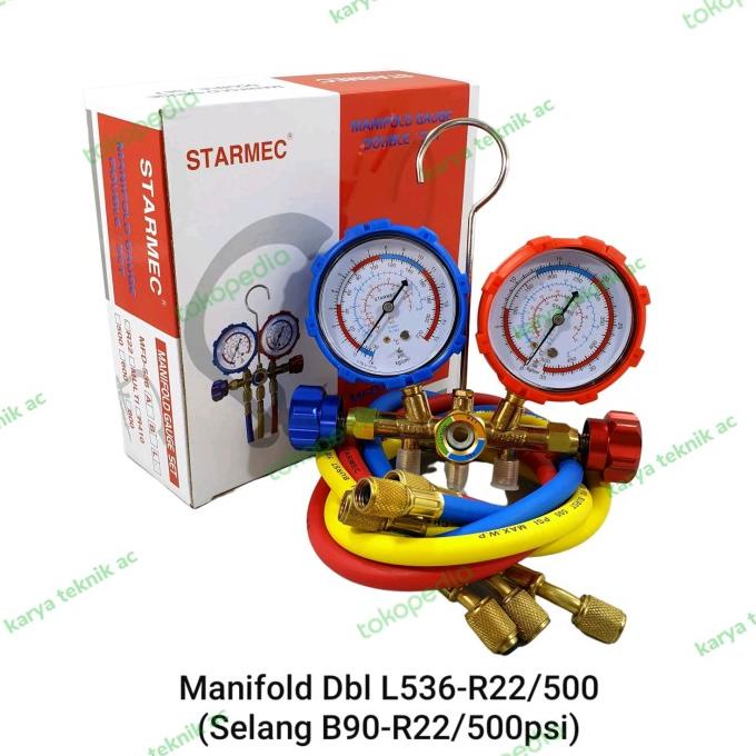 manifold double starmec gagang besi