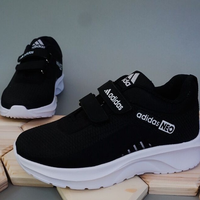 〆 III 2242 SEPATU SEKOLAH COWO CEWE SEPATU ANAK SEKOLAH SEPATU ADIDAS NEO / SEPATU ANAK LAKI LAKI / 