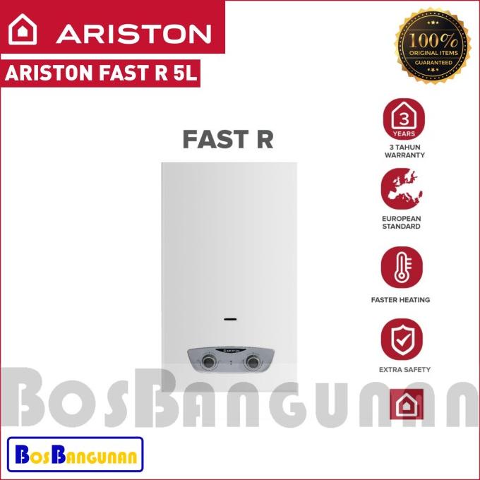 Water Heater Gas Ariston Fast R / WATER HEATER GAS ARISTON 5 LITER