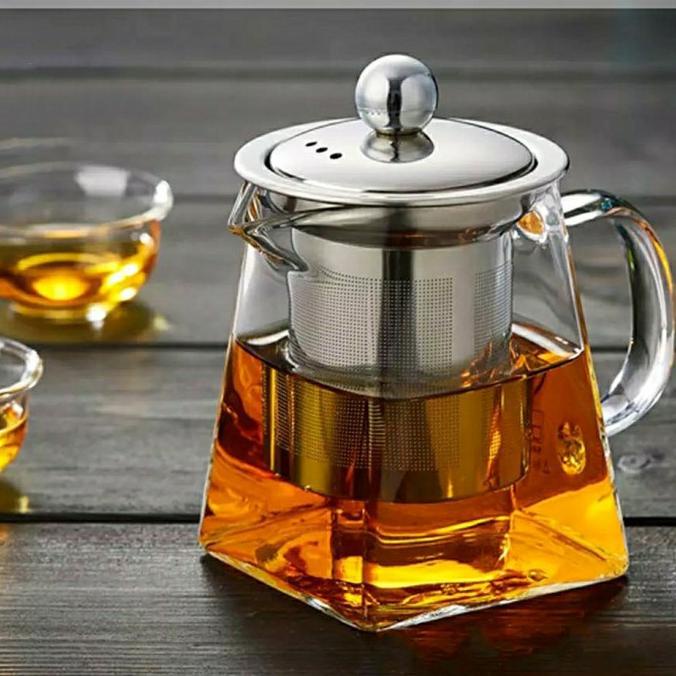 Teko Kaca Teko Teh Tahan Panas Square | Pitcher Minuman Tahan Api